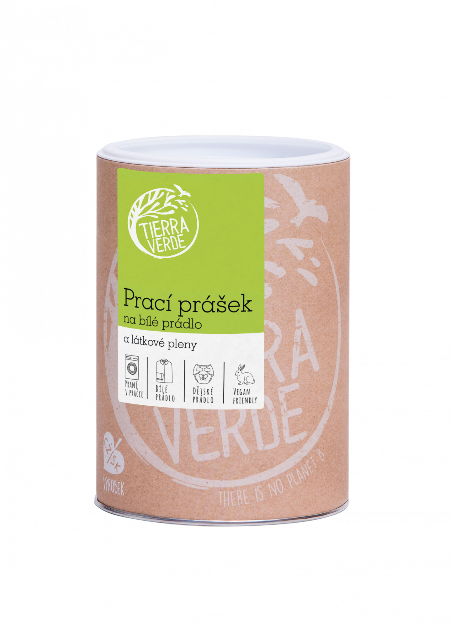 Tierra Verde – Prací prášek na bílé prádlo a pleny, 850 g