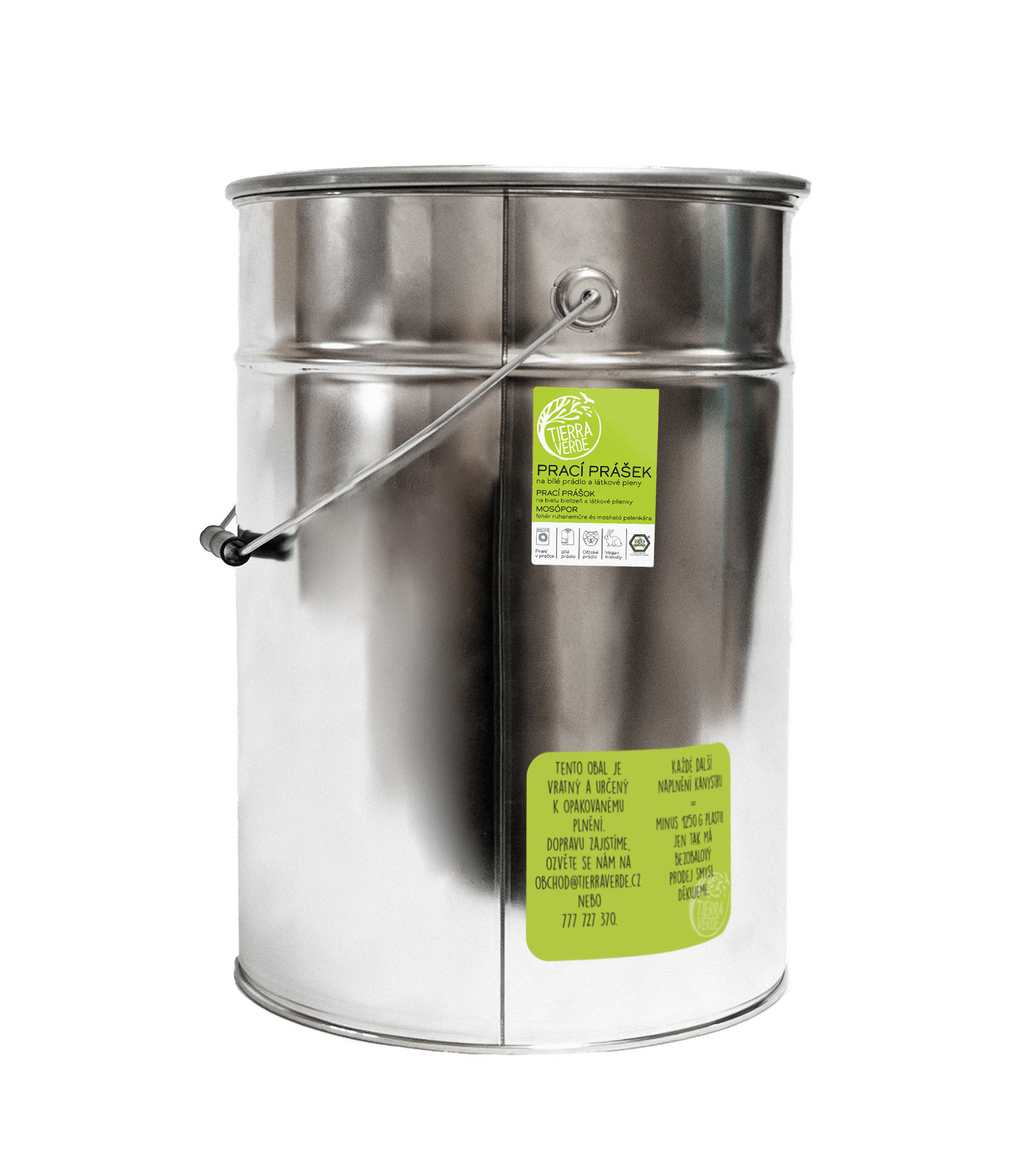 Tierra Verde – Prací prášek na bílé prádlo a pleny 15 kg