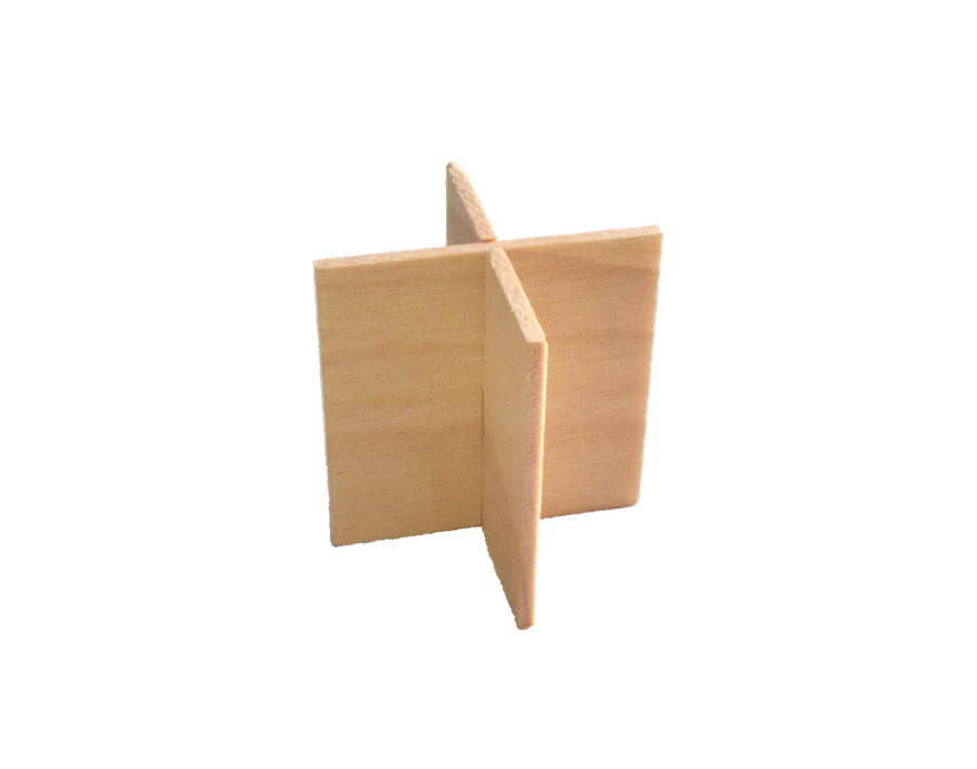 EcoPack Dřevěný distanční stojánek do pizza krabic 3 cm bal/100 ks Balení: 100