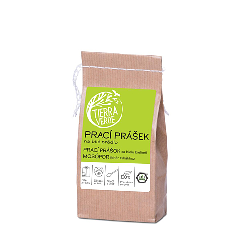 Tierra Verde – Prací prášek na bílé prádlo a pleny, 250 g