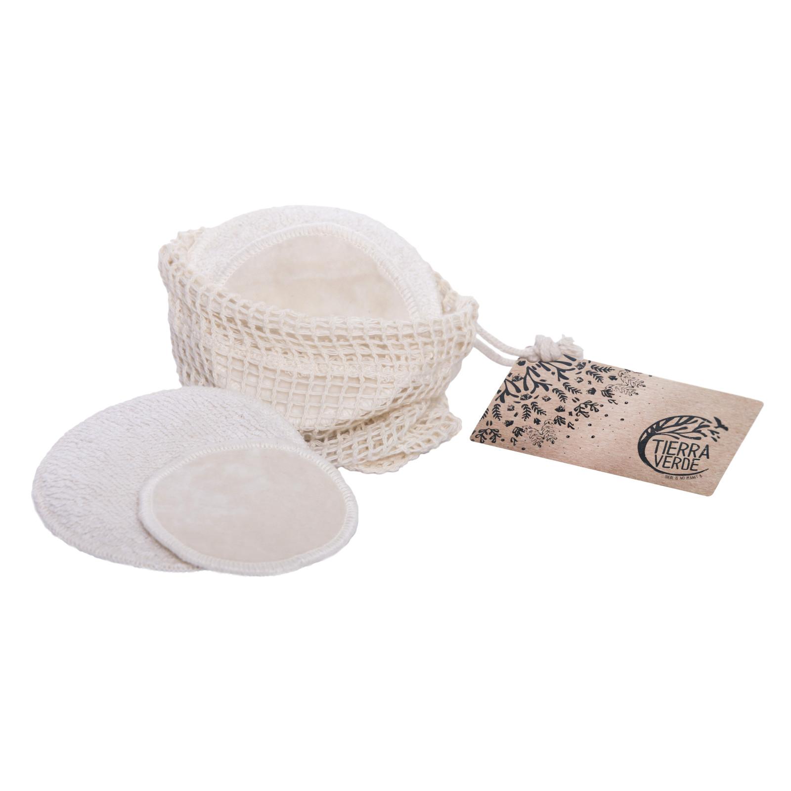 Tierra Verde – Sada kosmetických tamponů samet – mix (4 ks malý, 2 ks velký)
