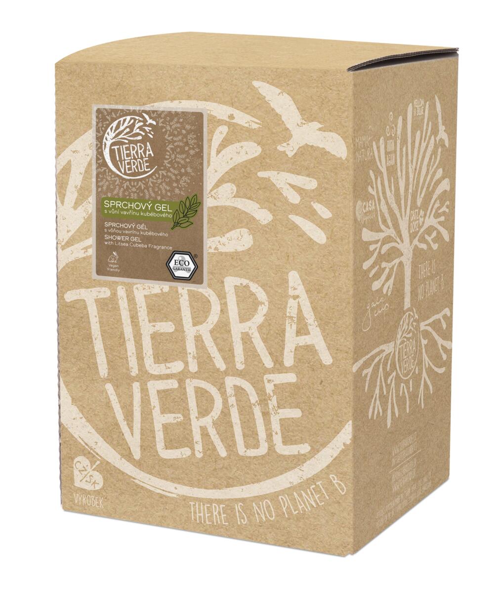 Tierra Verde – Sprchový gel s vůní vavřínu kubébového, 5 l