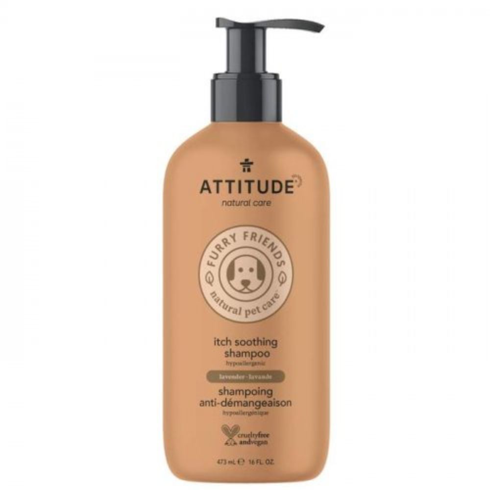 Přírodní šampon ATTITUDE Furry Friends pro zvířecí mazlíčky - proti svědění 473 ml