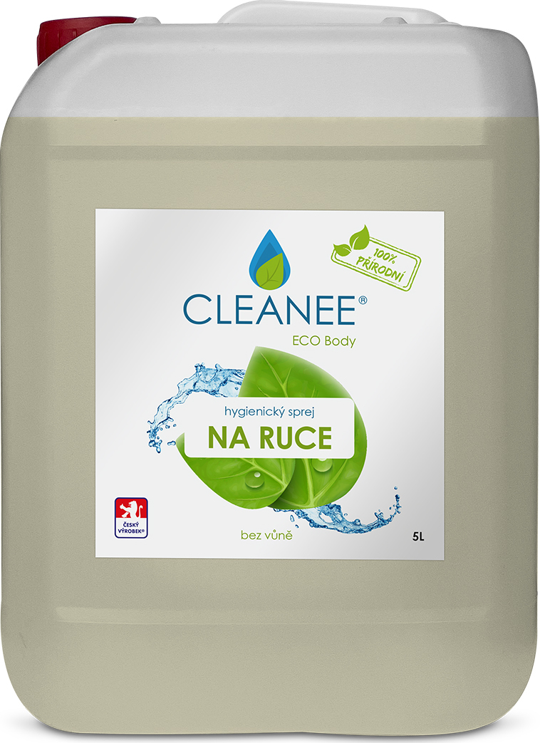 CLEANEE EKO CLEANEE ECO hygienický sprej na ruce - přírodní 5 L