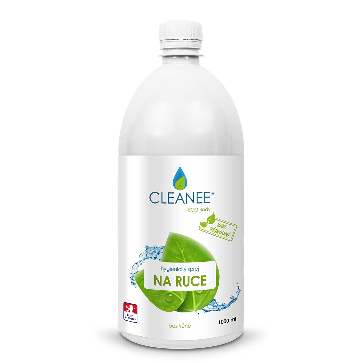 CLEANEE EKO hygienický sprej na ruce - přírodní - náhradní náplň 1 L