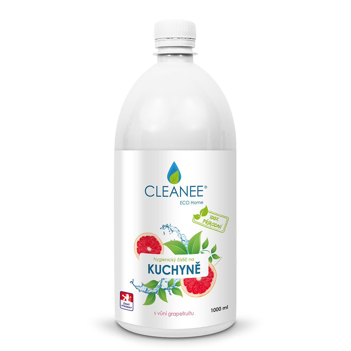 CLEANEE EKO hygienický čistič na KUCHYNĚ GRAPEFRUIT 1L- náhradní náplň
