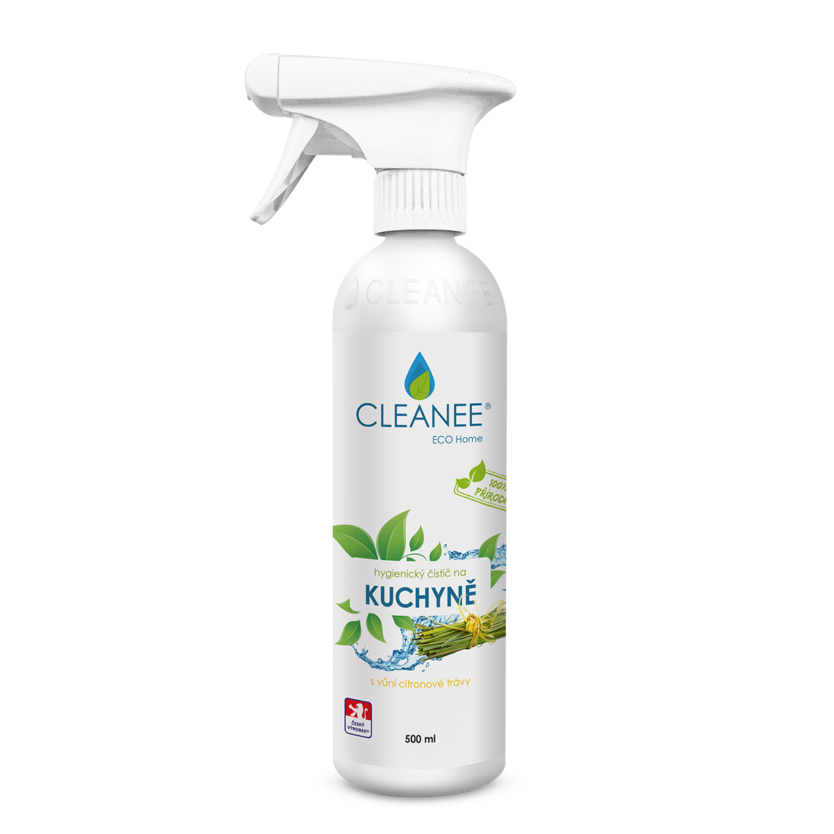 CLEANEE EKO CLEANEE ECO hygienický čistič na KUCHYNĚ CITRONOVÁ TRÁVA 500ml