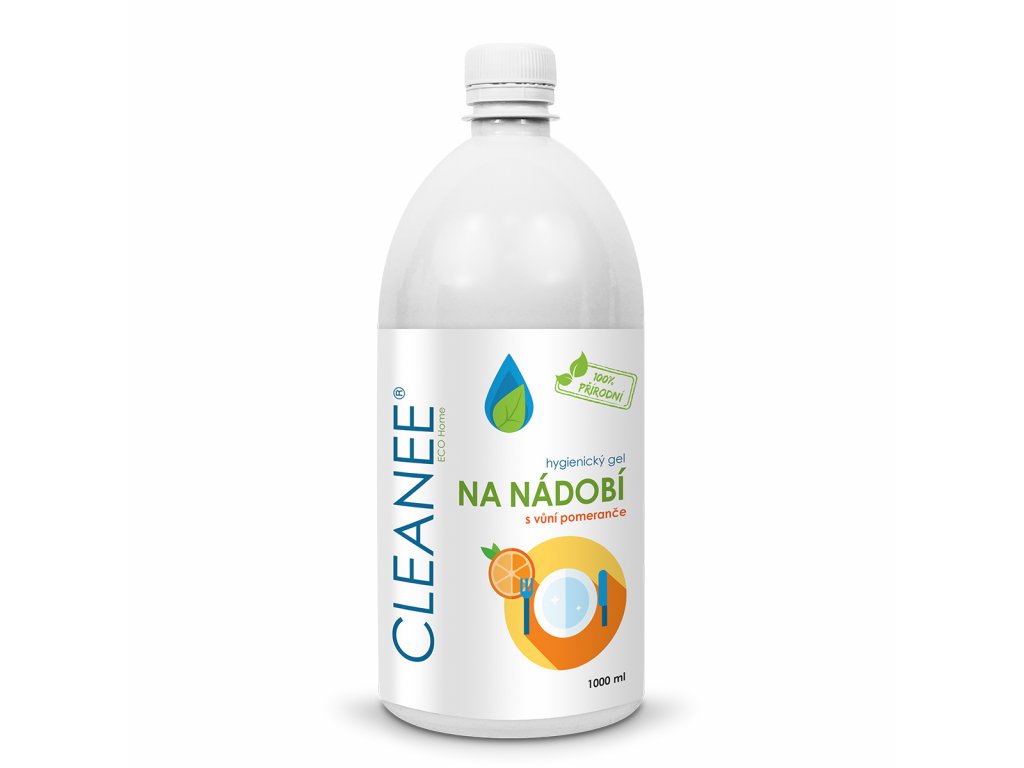 CLEANEE EKO CLEANEE ECO hygienický koncentrovaný prostředek NA NÁDOBÍ s vůní pomeranče 1L