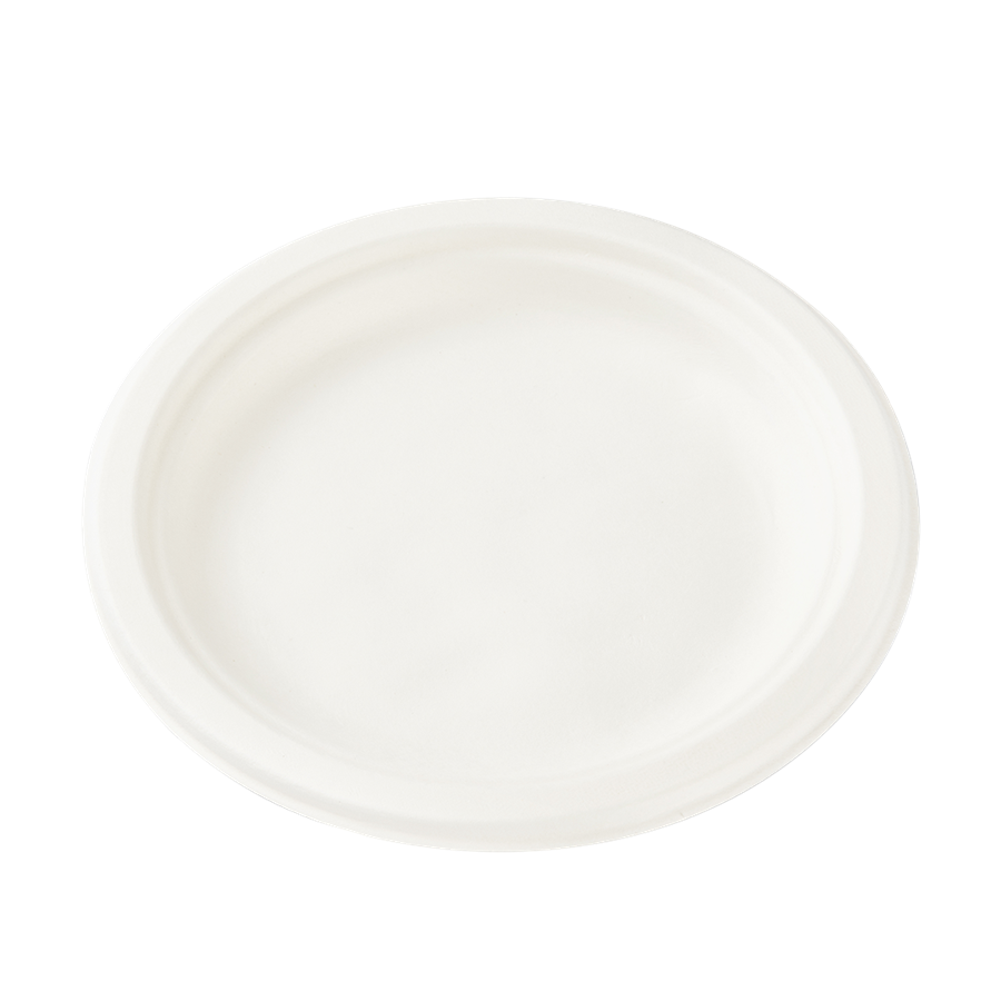 EcoPack Talíř EKO z cukrové třtiny 16 cm 1-dílný bílý bal/50 ks Balení: 50