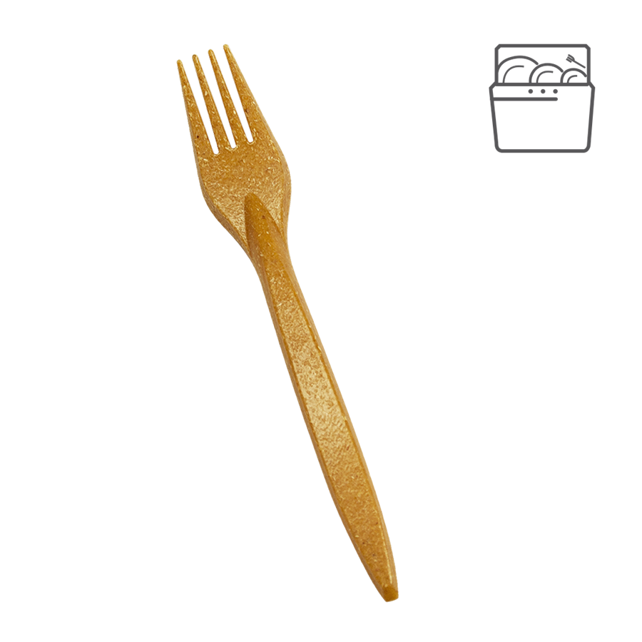 EcoPack Vidlička EKO kompozit dřevo/plast (WPC) párty bal/20 ks Balení: 20