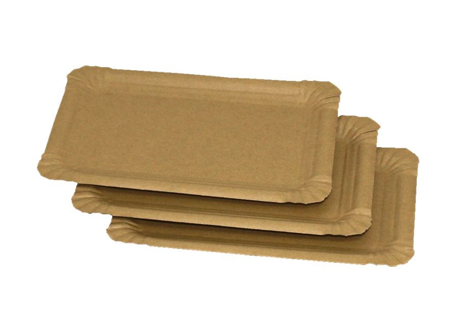 EcoPack Hnědý papírový tácek EKO 10x16 cm č. 3 párty KRAFT ideal pack® bal/10 ks Balení: 10