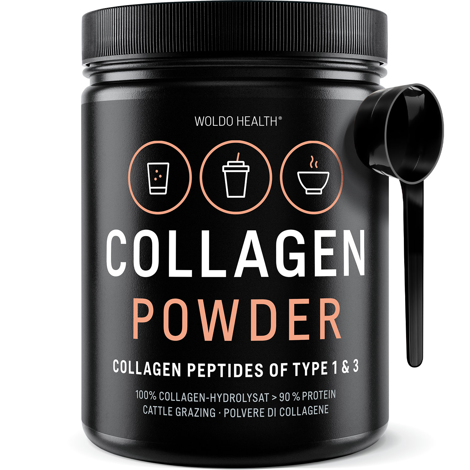 WoldoHealth® ® Čistý kolagen hovězí 500g
