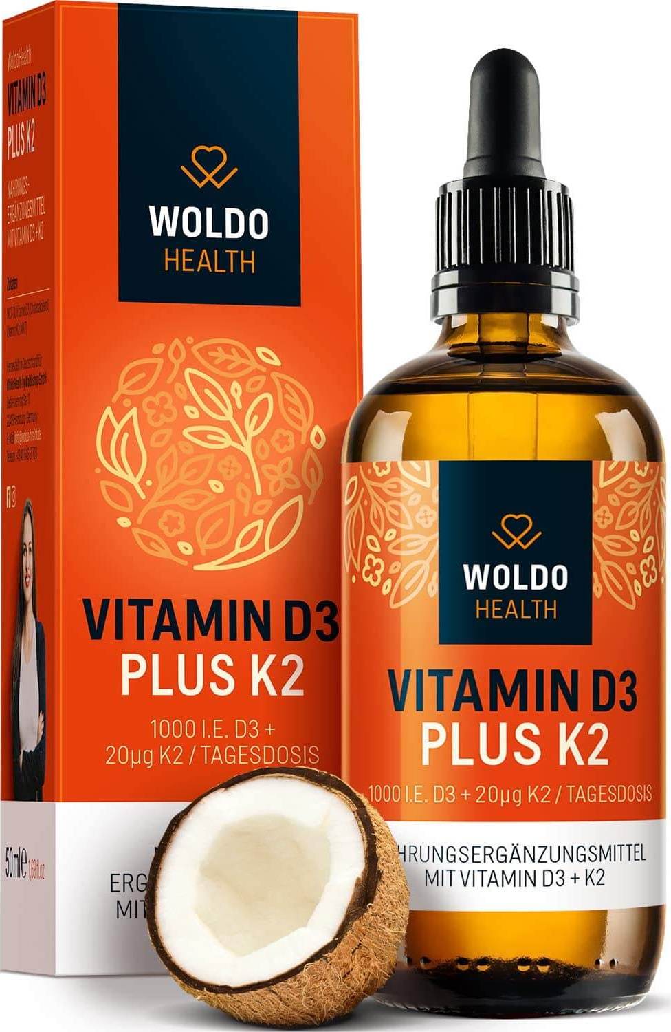 WoldoHealth® ® Vitamín D3+K2 50ml