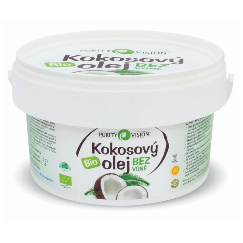 PURITY VISION Bio Kokosový olej bez vůně 2,5 l