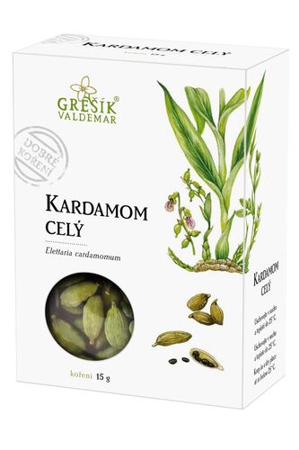 Valdemar Grešík - Natura s.r.o. Kardamom celý 15 g GREŠÍK Dobré koření
