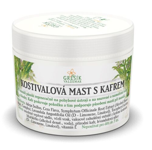 Valdemar Grešík - Natura s.r.o. Grešík Kostivalová mast s kafrem 50 ml