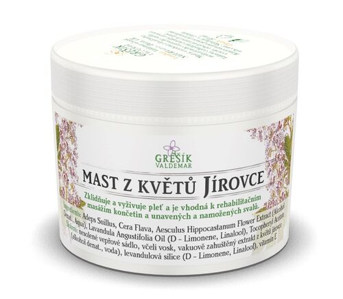 Valdemar Grešík - Natura s.r.o. Grešík mast Z květů jírovce 50 ml