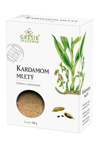Valdemar Grešík - Natura s.r.o. Kardamom mletý 20 g GREŠÍK Dobré koření