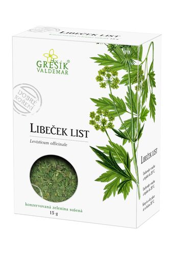 Valdemar Grešík - Natura s.r.o. Libeček list 15 g GREŠÍK Dobré koření