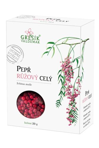 Valdemar Grešík - Natura s.r.o. Pepř růžový celý 20 g GREŠÍK Dobré koření