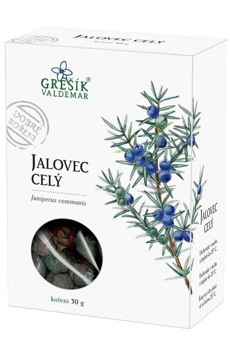 Valdemar Grešík - Natura s.r.o. Jalovec celý 30 g GREŠÍK Dobré koření