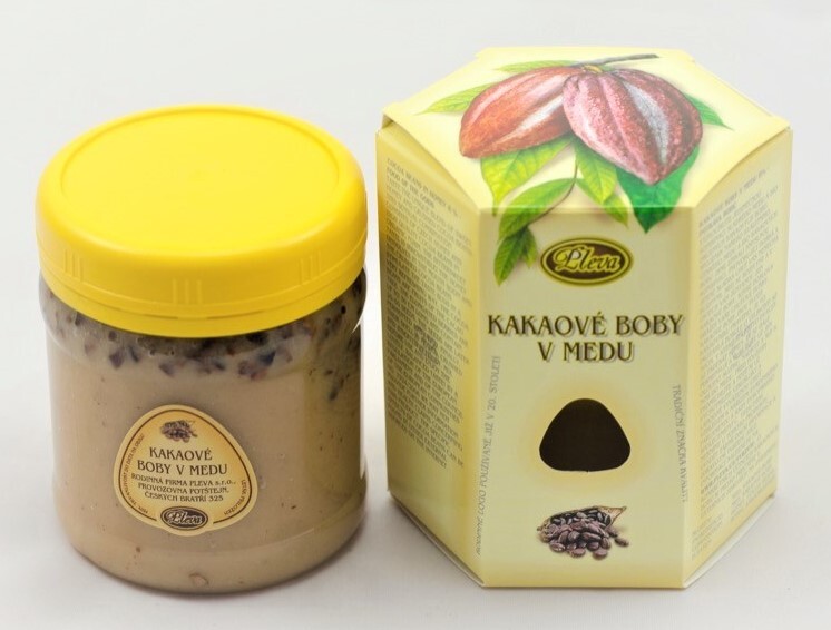 Pleva Kakaové boby v medu, 250 g