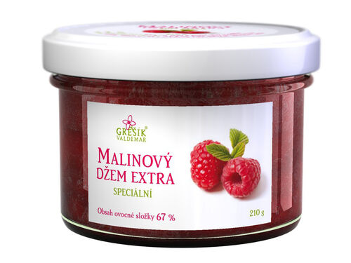 Valdemar Grešík - Natura s.r.o. Grešík Malinový džem extra Speciální 210 g