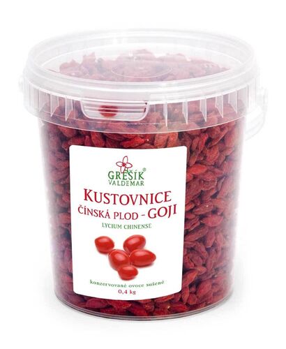 Valdemar Grešík - Natura s.r.o. Kustovnice čínská plod (Goji) 0,4 kg GREŠÍK Sušené ovoce - J