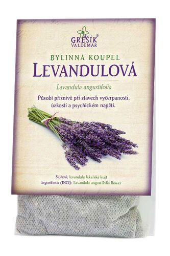 Valdemar Grešík - Natura s.r.o. Levandulová koupel 20 g GREŠÍK, Bylinná koupel