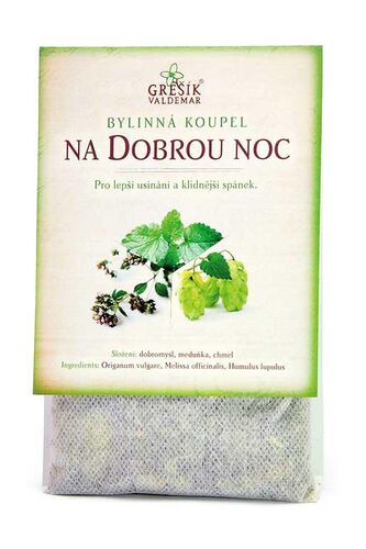 Valdemar Grešík - Natura s.r.o. Na dobrou noc koupel 20 g GREŠÍK, Bylinná koupel