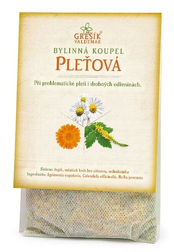 Valdemar Grešík - Natura s.r.o. Pleťová koupel 20 g GREŠÍK, Bylinná koupel