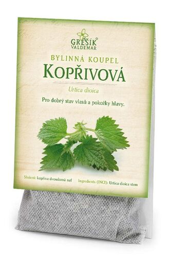 Valdemar Grešík - Natura s.r.o. Kopřivová koupel 15 g GREŠÍK, Bylinná koupel