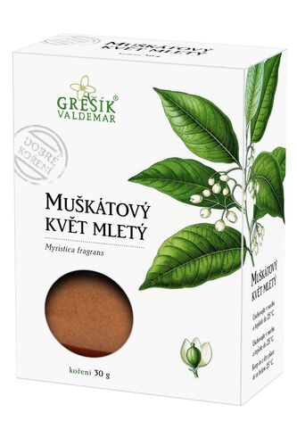 Valdemar Grešík - Natura s.r.o. Muškátový květ mletý 30 g GREŠÍK Dobré koření