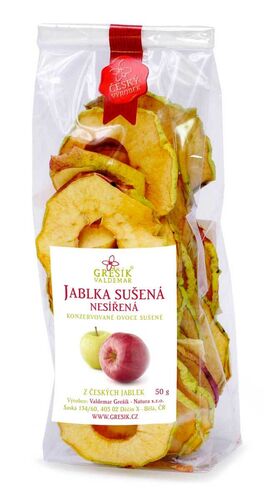 Valdemar Grešík - Natura s.r.o. Grešík Jablka sušená nesířená 50 g