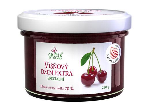 Valdemar Grešík - Natura s.r.o. Grešík Višňový džem extra Speciální 215 g