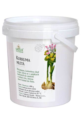 Valdemar Grešík - Natura s.r.o. Grešík Kurkuma mletá 400 g