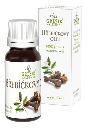 Valdemar Grešík - Natura s.r.o. Hřebíčkový olej 10 ml GREŠÍK Přírodní esenciální olej