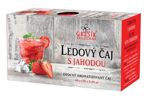 Valdemar Grešík - Natura s.r.o. Ledový čaj s jahodou 20 n.s. přebal GREŠÍK