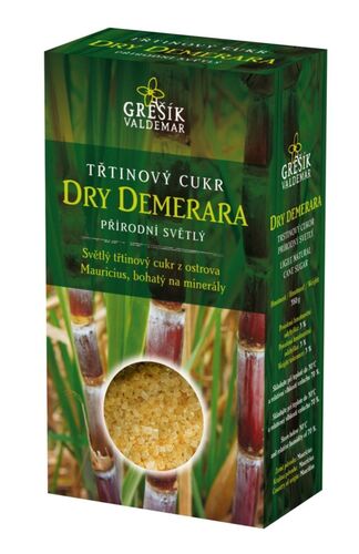 Valdemar Grešík - Natura s.r.o. Grešík Cukr Dry Demerara třtinový přírodní světlý 300 g