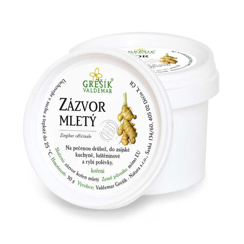 Valdemar Grešík - Natura s.r.o. Zázvor mletý 30 g GREŠÍK Dobré koření