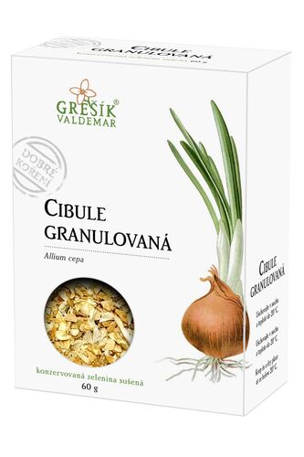 Valdemar Grešík - Natura s.r.o. Cibule granulovaná 60 g GREŠÍK Dobré koření
