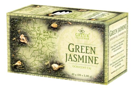 Valdemar Grešík - Natura s.r.o. Green Jasmine 20 n.s. přebal GREŠÍK Zelený čaj