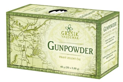 Valdemar Grešík - Natura s.r.o. Gunpowder 20 n.s. přebal GREŠÍK Zelený čaj