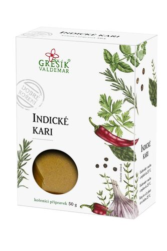 Valdemar Grešík - Natura s.r.o. Indické kari 50 g GREŠÍK Dobré koření