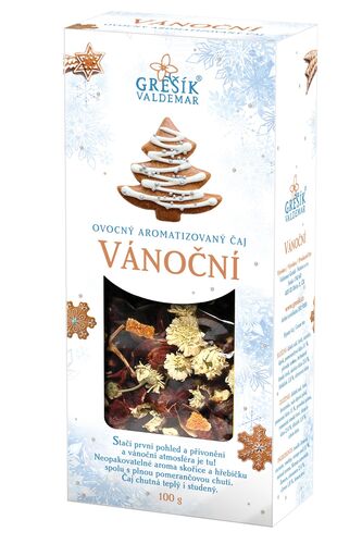 Valdemar Grešík - Natura s.r.o. Vánoční 100 g krab. GREŠÍK Ovocný čaj
