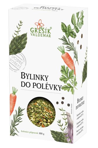 Valdemar Grešík - Natura s.r.o. Bylinky do polévky 100 g GREŠÍK Dobré koření
