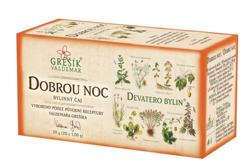 Valdemar Grešík - Natura s.r.o. Dobrou noc 20 n.s. GREŠÍK Devatero bylin