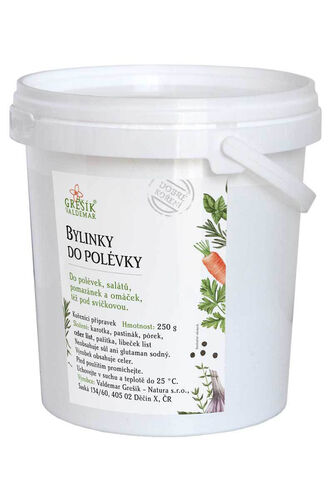 Valdemar Grešík - Natura s.r.o. Bylinky do polévky 250 g KBELÍČEK GREŠÍK Dobré koření
