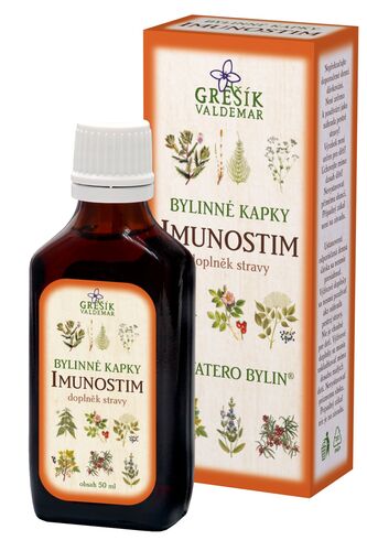 Valdemar Grešík - Natura s.r.o. Imunostim kapky 50 ml GREŠÍK-Z-40% líh, Devatero bylin kapky