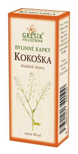 Valdemar Grešík - Natura s.r.o. Grešík Kokoška kapky 50 ml